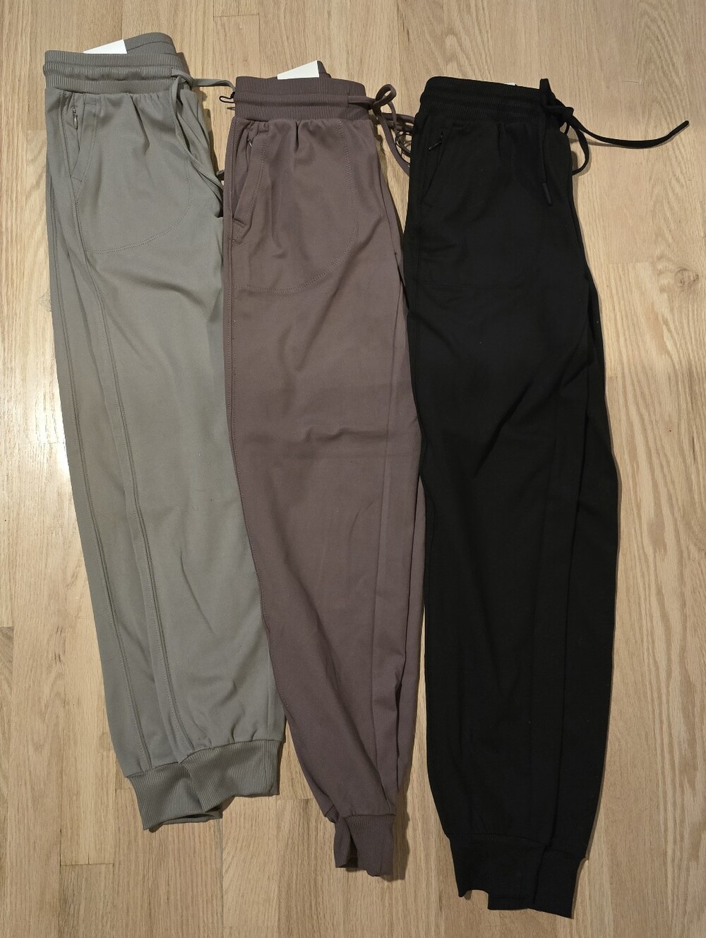 Rachel Zoe Women’s Mid-Rise Jogger Pants XS Lot of 3 Black Taupe Brown NWT